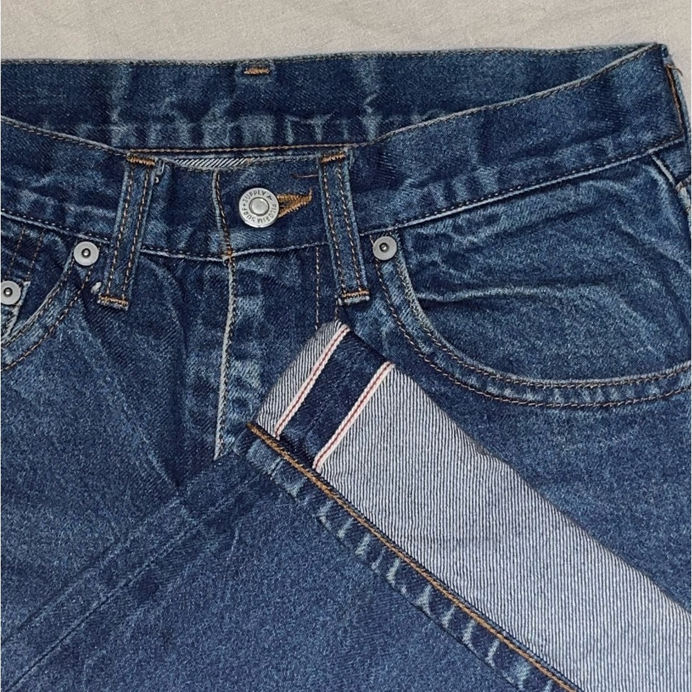 Pilgrim Surf Supply selvedge blue jeans
